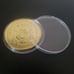 Lot of 3, Walt Disney World 50th Anniversary Gold Token Coins + 3 Clear Cases