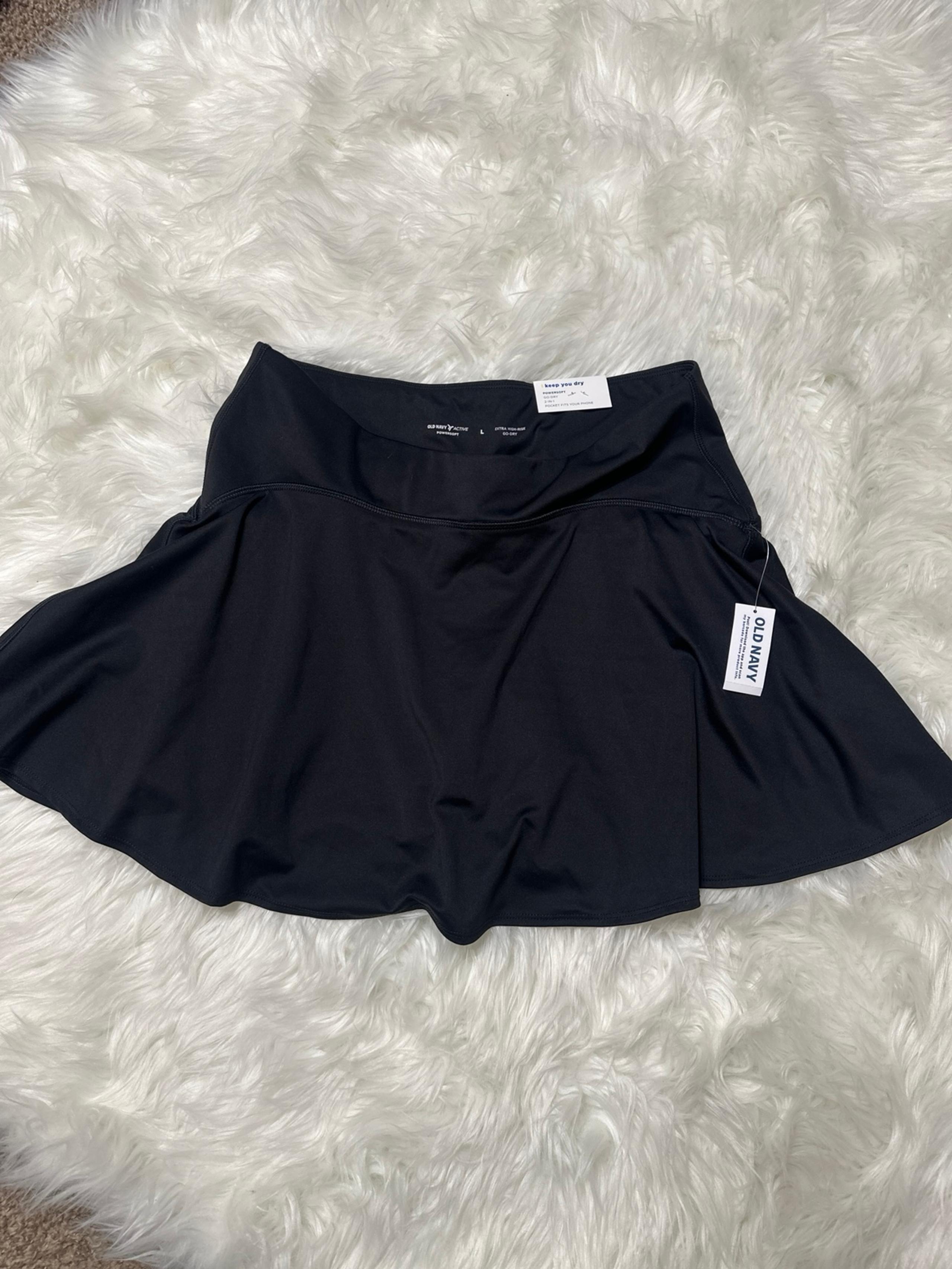 Old Navy Women’s Extra High Rise Power Soft Athletic Skirt Skort Tennis New L