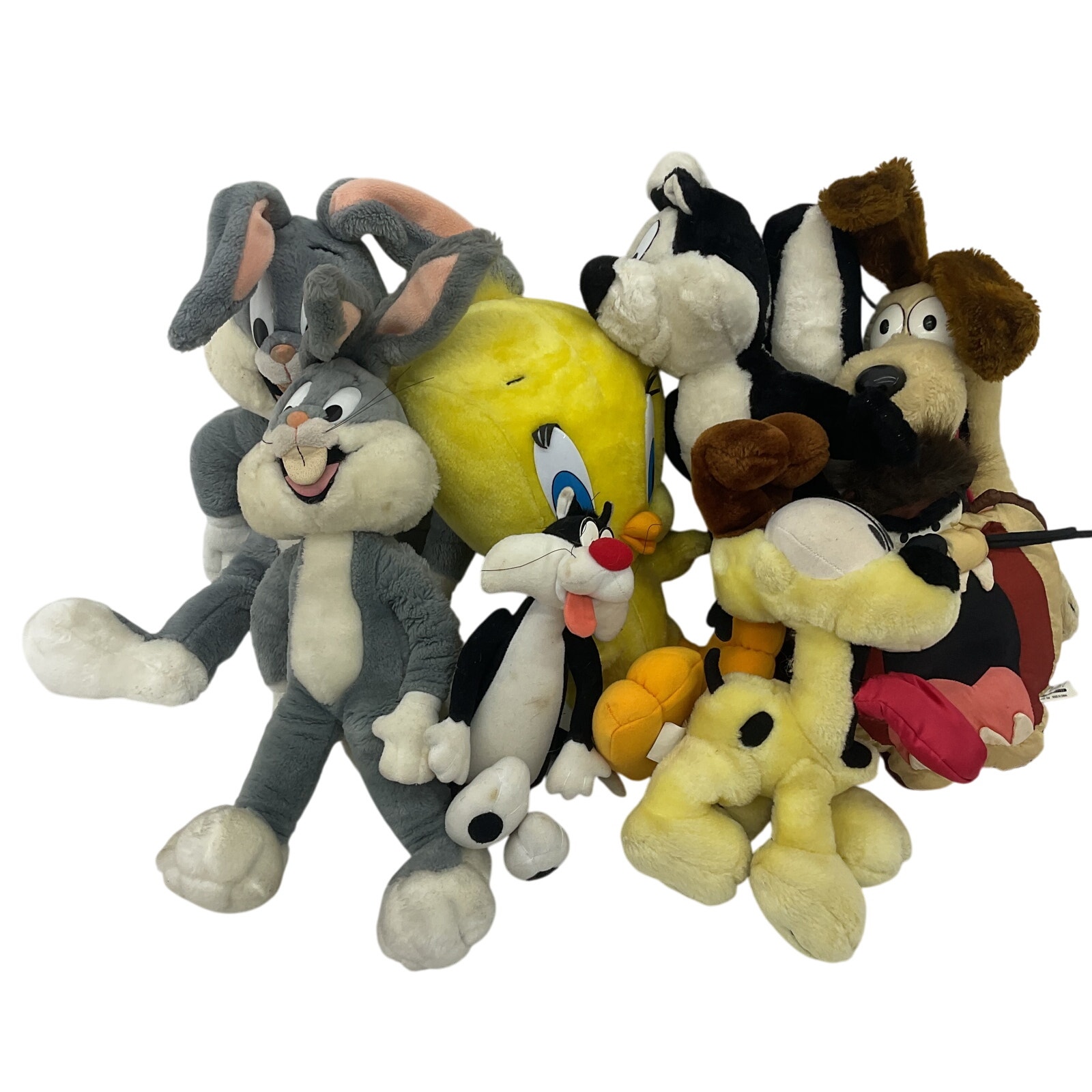 Vintage Mix LOT 5 lbs Looney Tunes & Odie Character Plush Dolls Pepe LePew