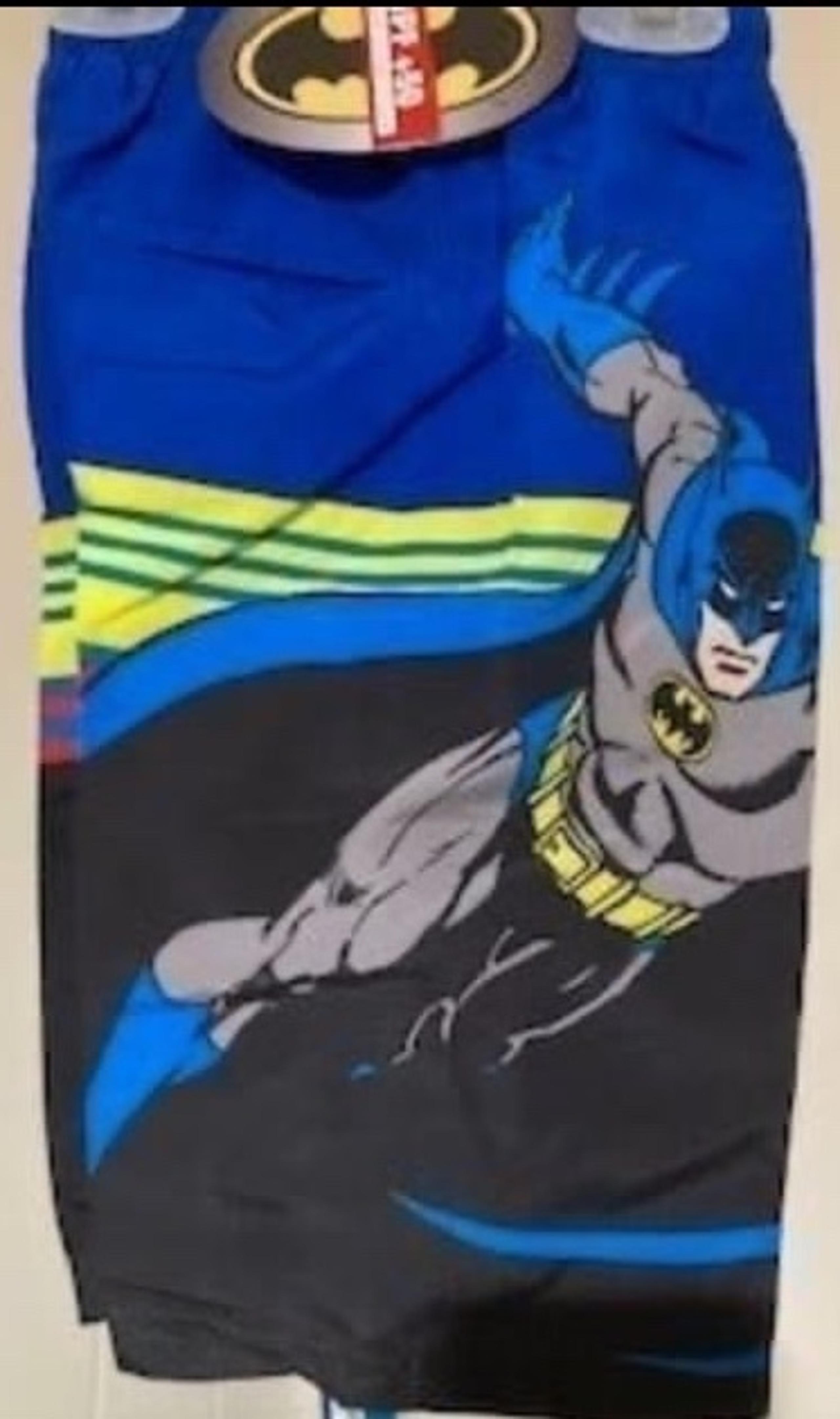 NWT Sz 7 Boys Swim Trunks Batman