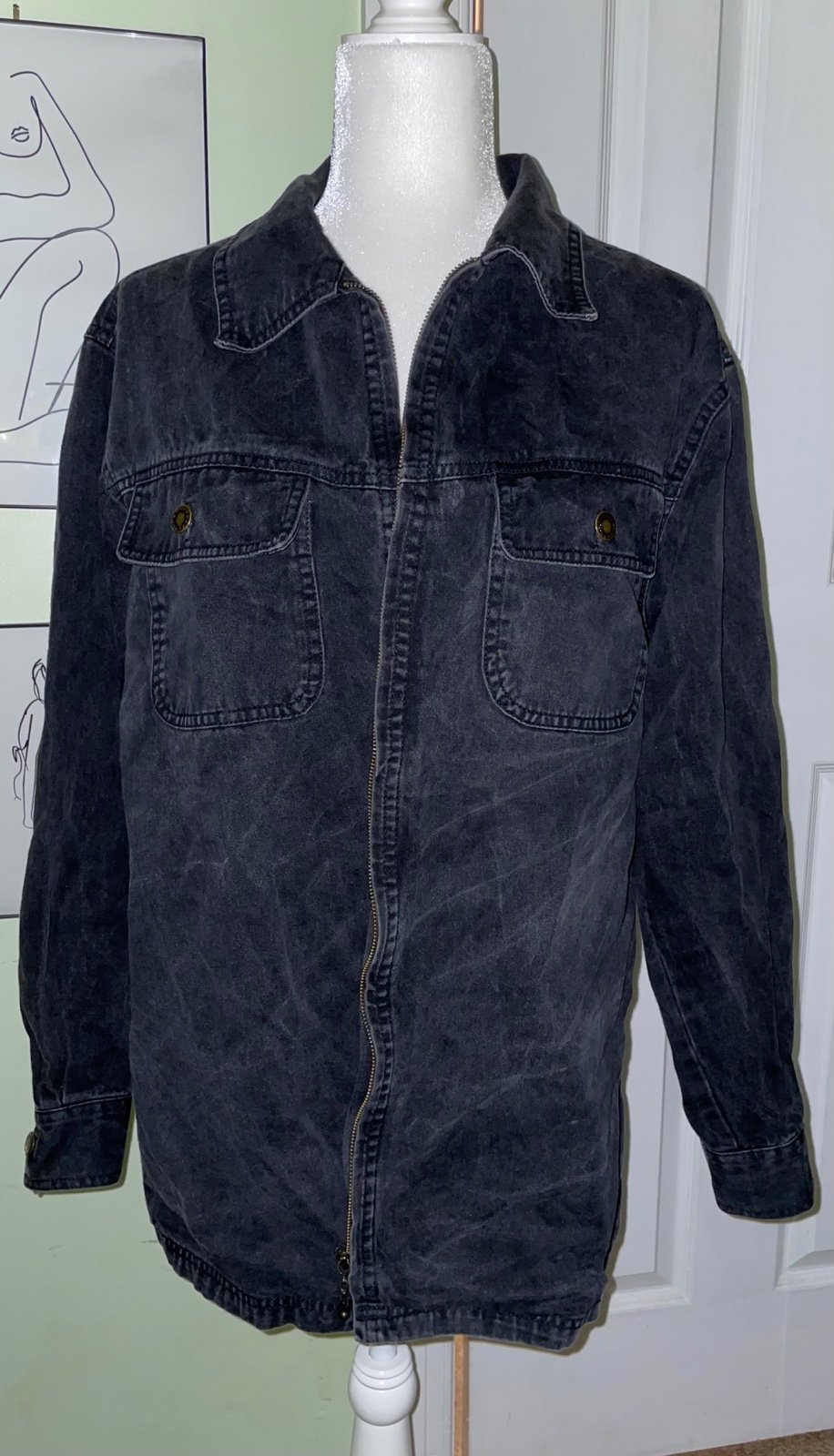 Black Jean Jacket