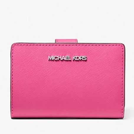 Michael Kors Medium Saffiano Leather Bifold Wallet Dragonfruit NWT
