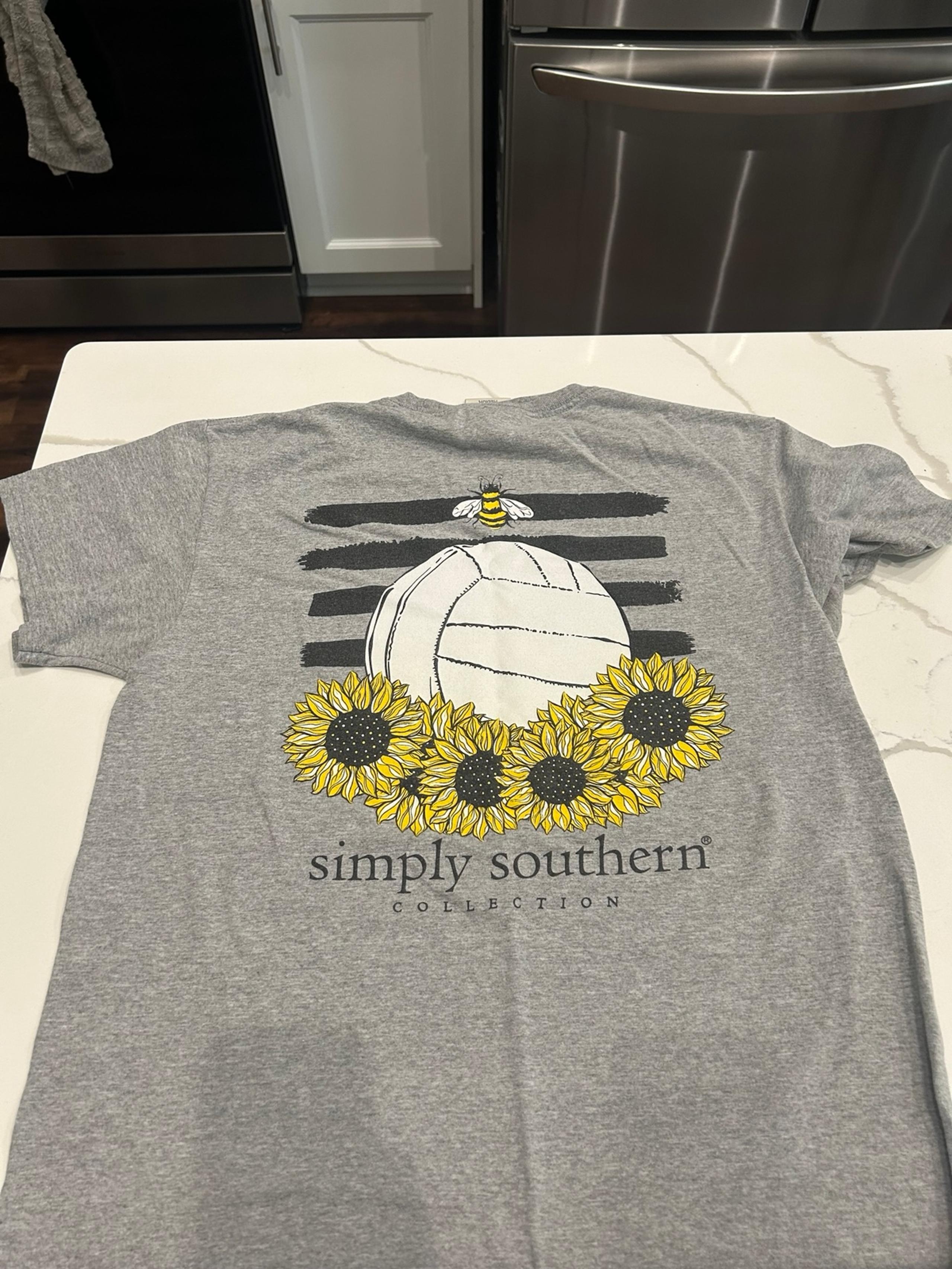 Simply Southern Volleyball Sunflower and Bees t-shirt