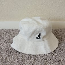 Kangol hat unisex white size S/M