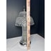 Vtg Underwriters Laboratories Double Dome Crystal Cut Glass Desk Boudoir Lamp