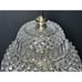 Vtg Underwriters Laboratories Double Dome Crystal Cut Glass Desk Boudoir Lamp