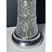 Vtg Underwriters Laboratories Double Dome Crystal Cut Glass Desk Boudoir Lamp