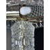 Vtg Underwriters Laboratories Double Dome Crystal Cut Glass Desk Boudoir Lamp