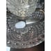 Vtg Underwriters Laboratories Double Dome Crystal Cut Glass Desk Boudoir Lamp