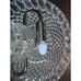 Vtg Underwriters Laboratories Double Dome Crystal Cut Glass Desk Boudoir Lamp