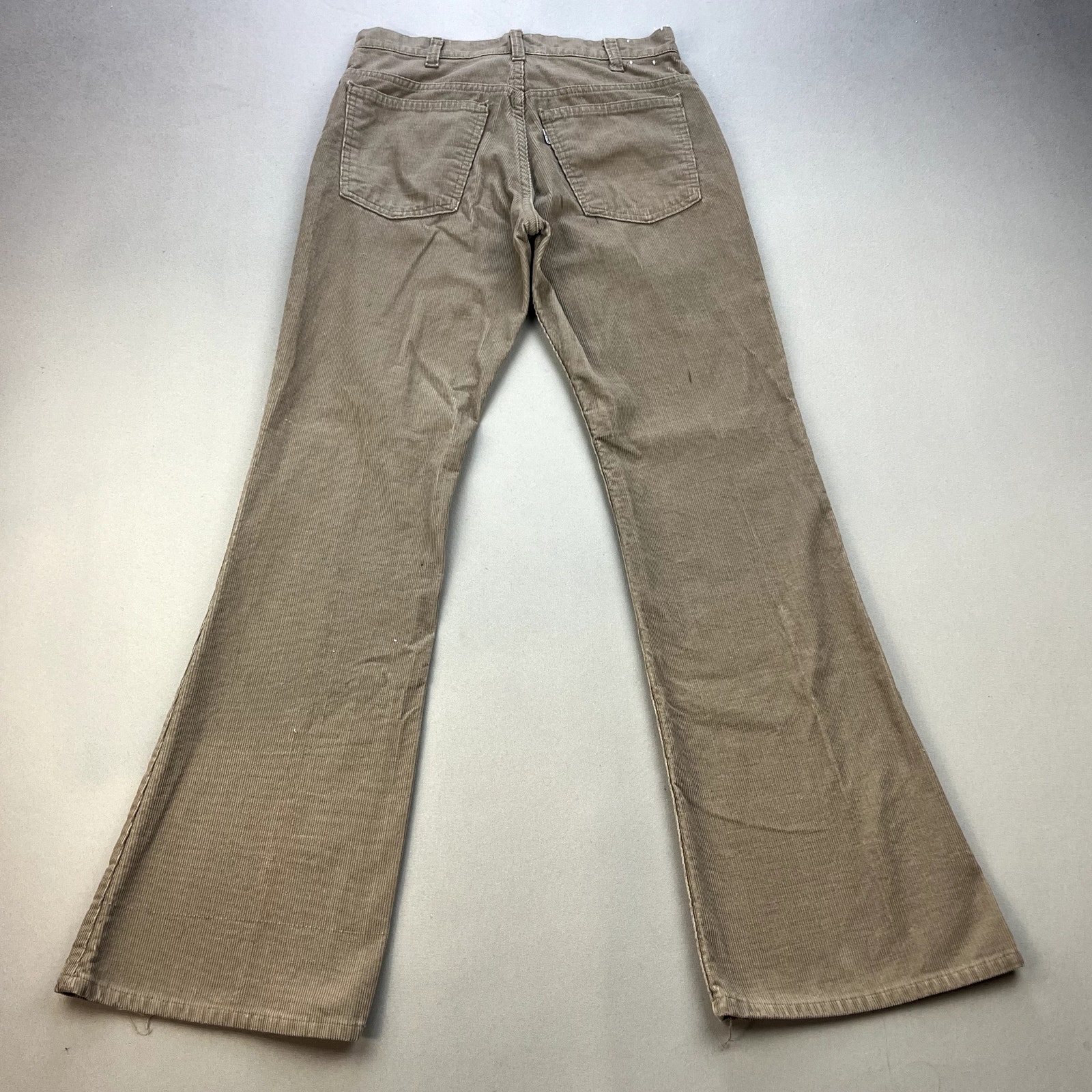 Vintage Levis Pants Mens 31x32 Tan Corduroy Chino Bootcut Fit White Tab 80s