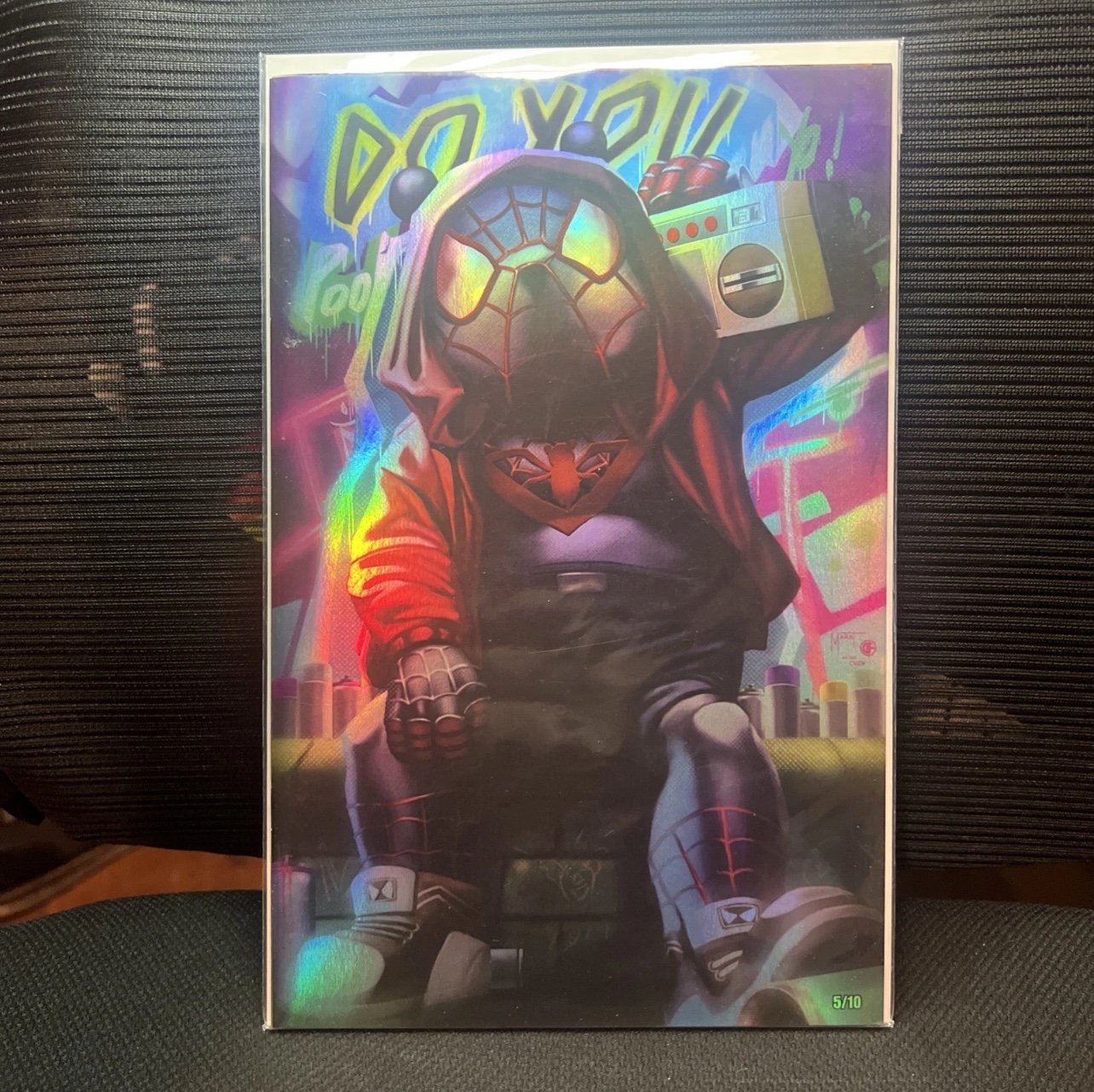 Do You Pooh Comic Miles Morales Homage FOIL Virgin Edition 5/10 Very Rare!