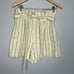Bardot The Stripe PaperBag Shorts In Ecru Stripe