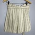 Bardot The Stripe PaperBag Shorts In Ecru Stripe