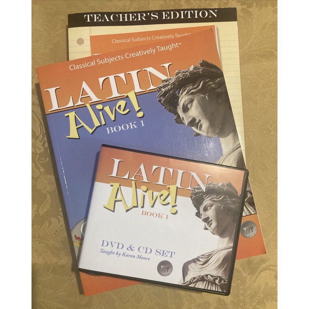Latin Alive Book 1 Set With Teacher's Edition And DVD & CD Set