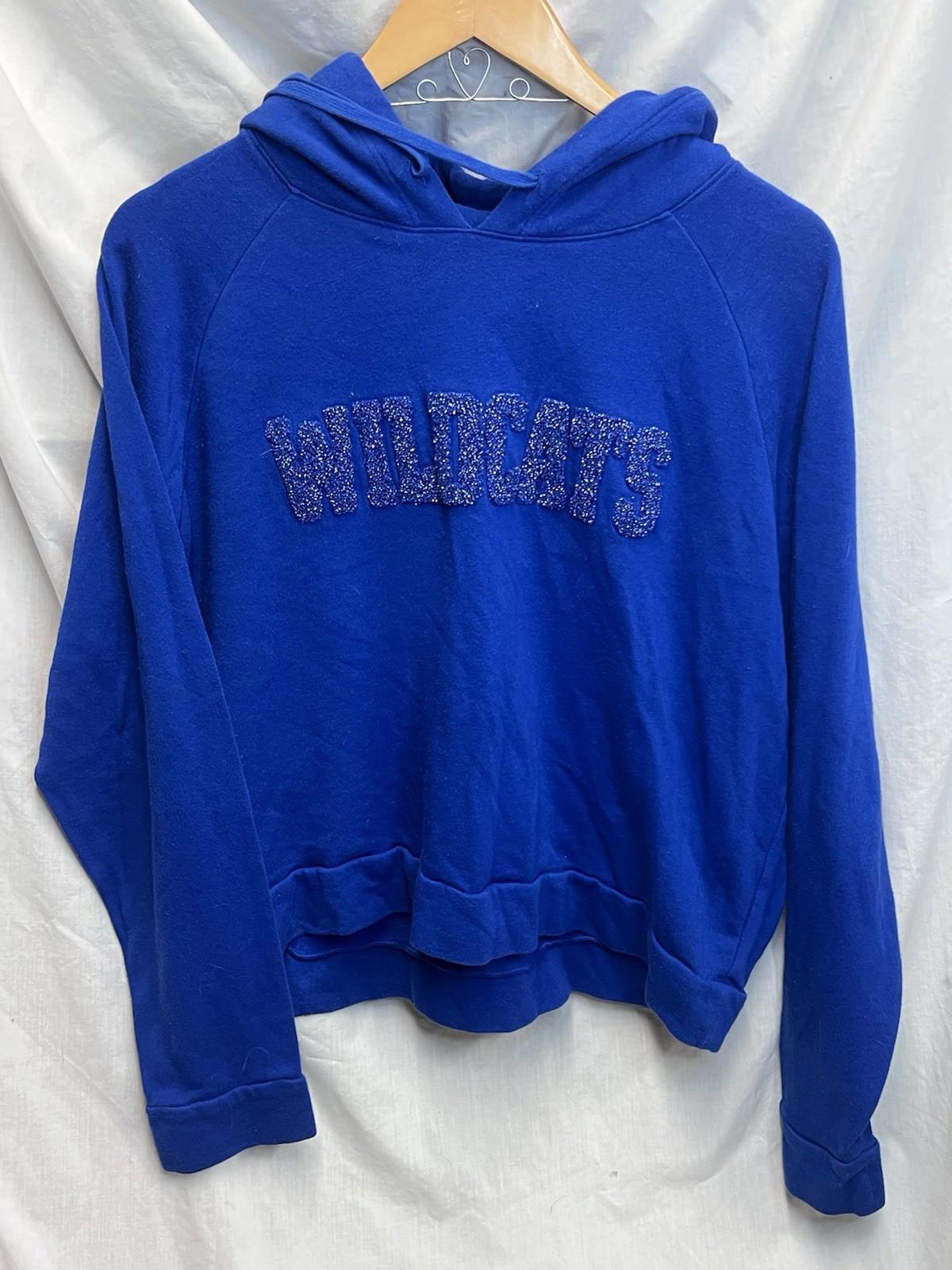 Victorias Secret Pink University Of Kentucky Wildcats Cropped Hoodie EUC