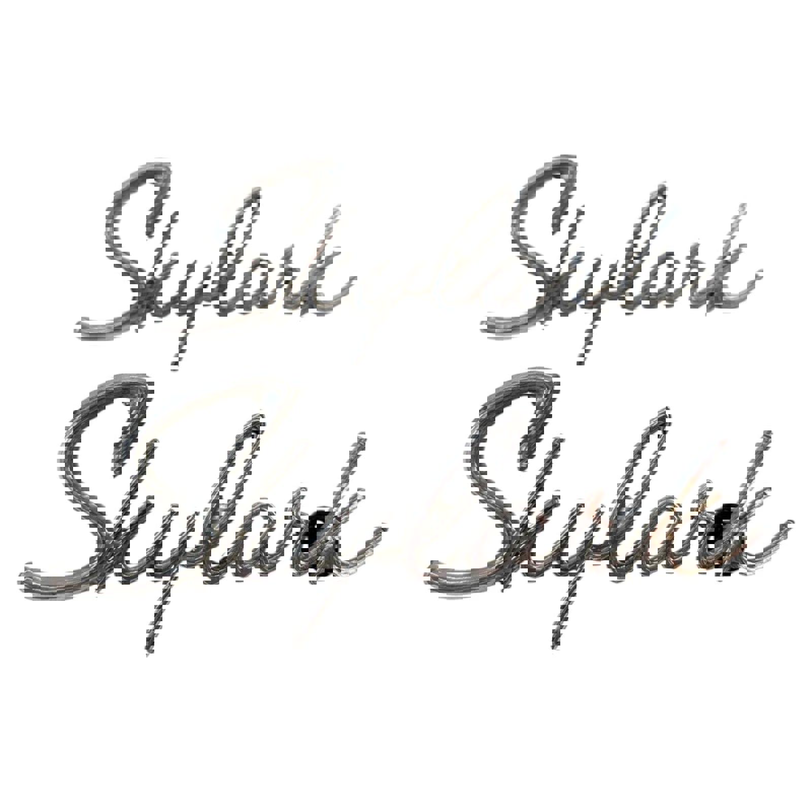 OEM 1975-79 Skylark Quarter Panel Script PAIR / Rear 1/4 Emblem Side Fender Trim