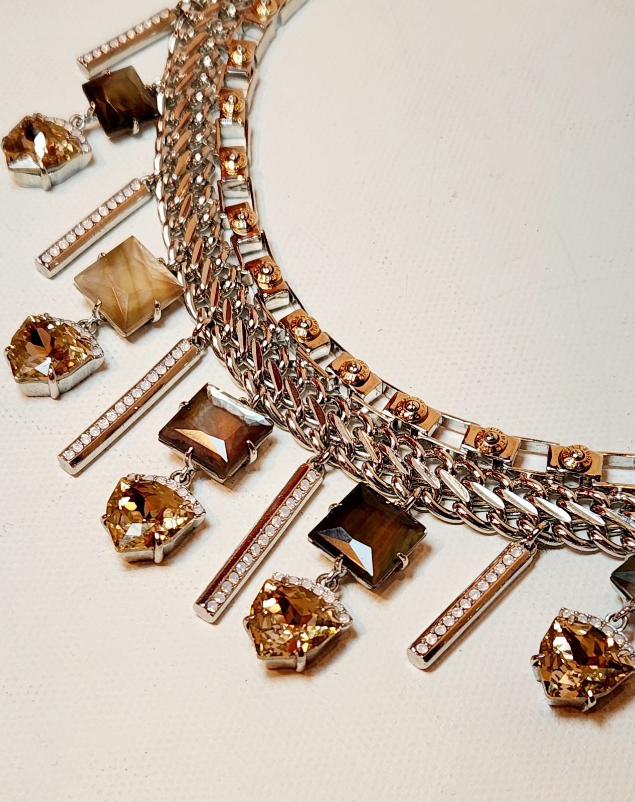 Henri Bendel Duchess Gem collar Statement Necklace