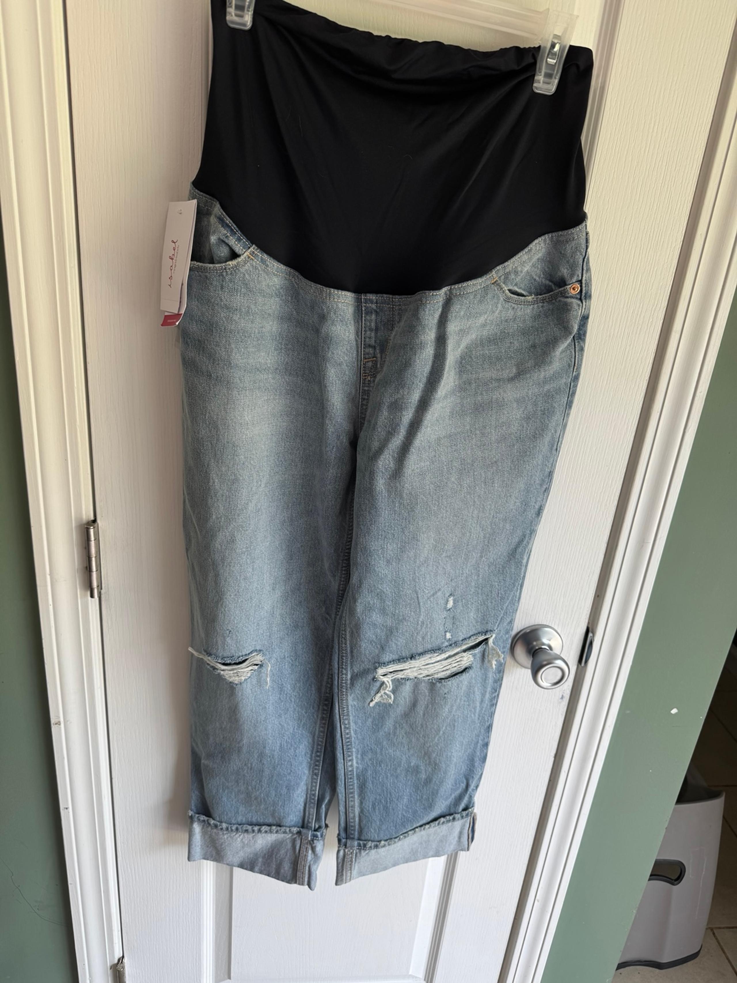 Cropped vintage straight size 8 maternity jeans NWT