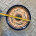 CERAMIKA ARTYSTYCZNA POLISH POTTERY DESSERT TOAST 7.75 PLATE Sunflower UNIKAT