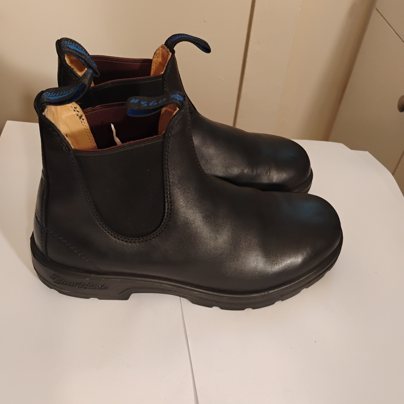 Blundstone 560 mens shearling black boots UK 7 us 8