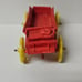 Vintage Cast Iron Barclay Howlitzer Cannons with Auburn Rubber Toy Red Wagon