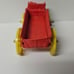 Vintage Cast Iron Barclay Howlitzer Cannons with Auburn Rubber Toy Red Wagon