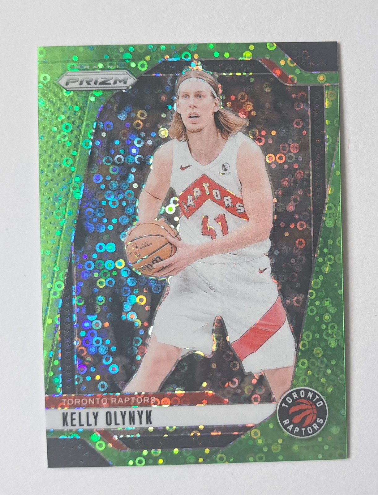 2024-25 Panini Prizm KELLY OLYNYK Neon Green Fast Break Parallel 5/5 SSP #152 MT