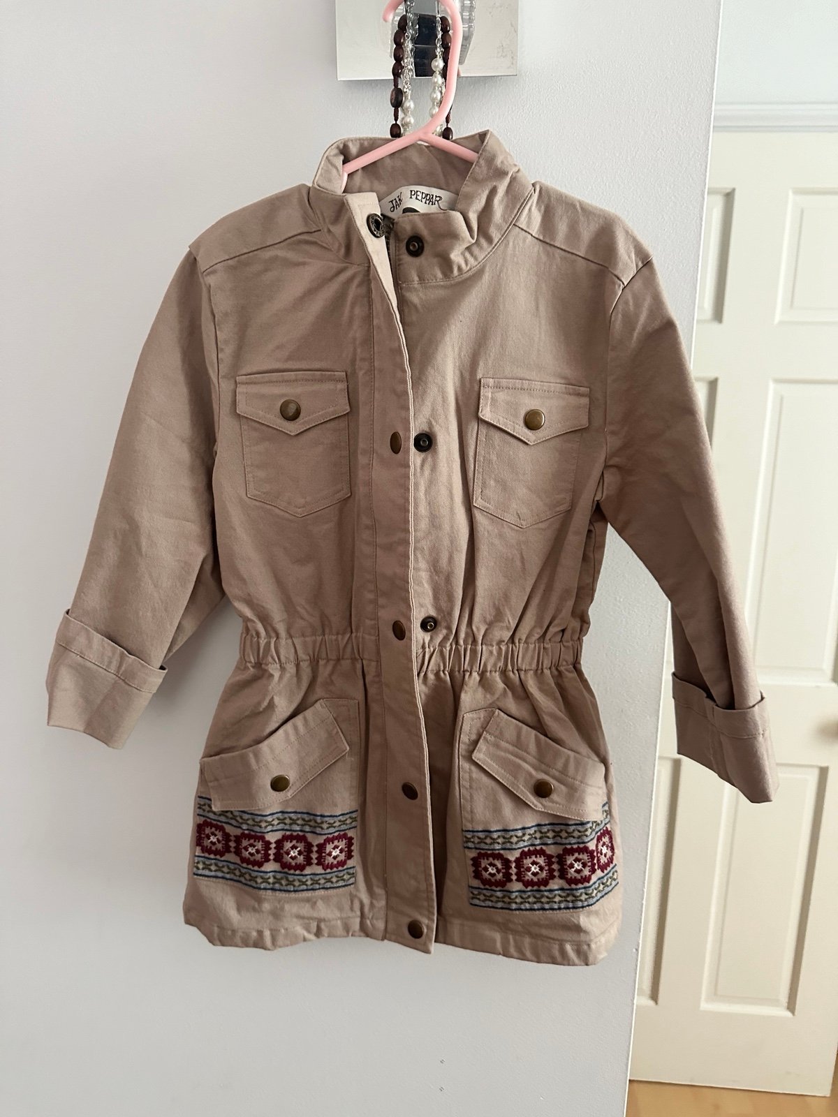 Embroidered Trench Coat 6-7y