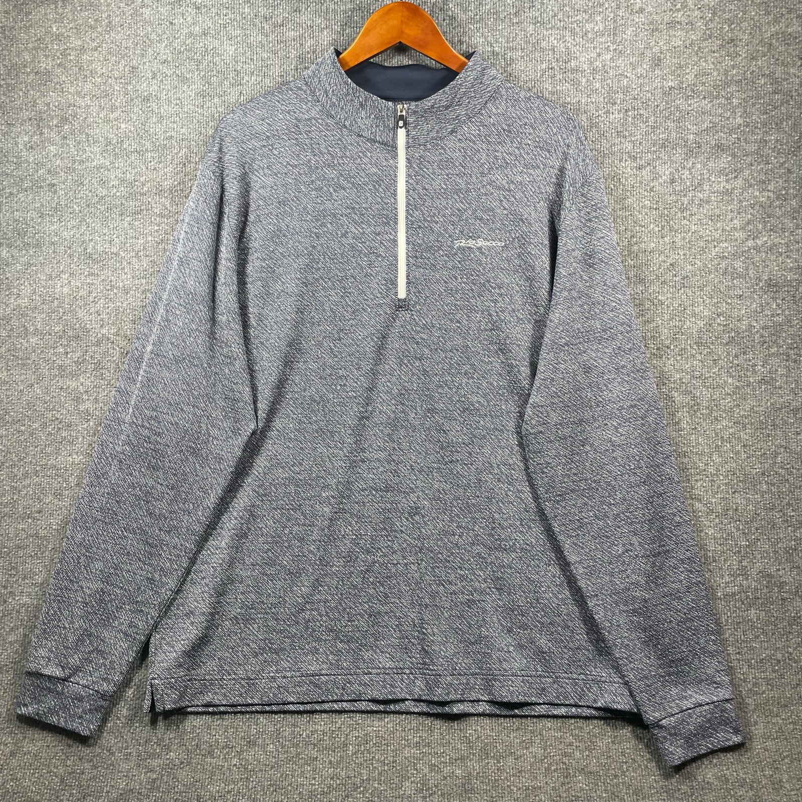 FootJoy Golfing Mid Layer Pullover Men's XL Gray Wicking Stretch Activewear