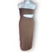 Curvy and Plus! SKIMS Size 2XL NWT Fits Everybody Long Brown Cut Out Tube Dress