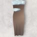 Curvy and Plus! SKIMS Size 2XL NWT Fits Everybody Long Brown Cut Out Tube Dress