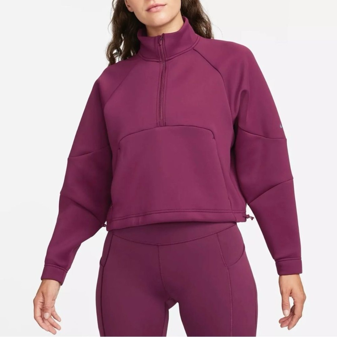 Nike 1/2 Zip Prima Half Zip Training Pullover Purple Size XL