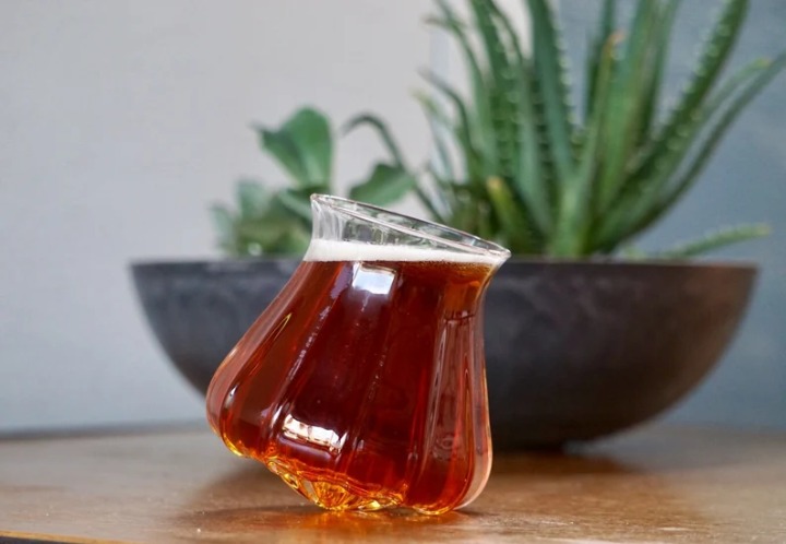 FANCY Wobble Glass, Handmade Beer/Whiskey/Wine Glassware