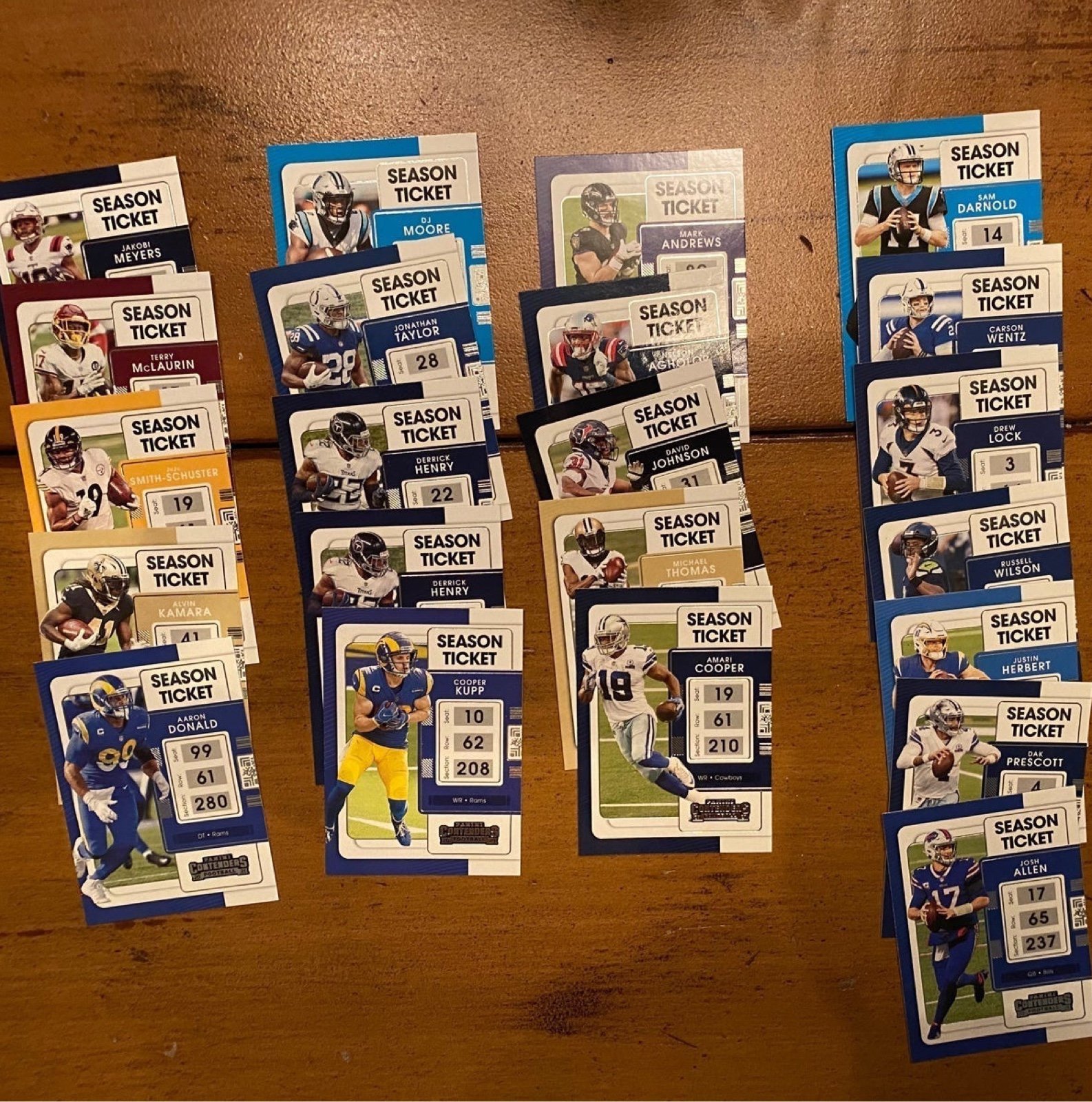 2021 Panini Contenders NFL STARS