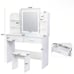 vanity desk with mirror