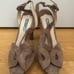 PRADA Beige Suede Shoes Sandals 39.5 9.5