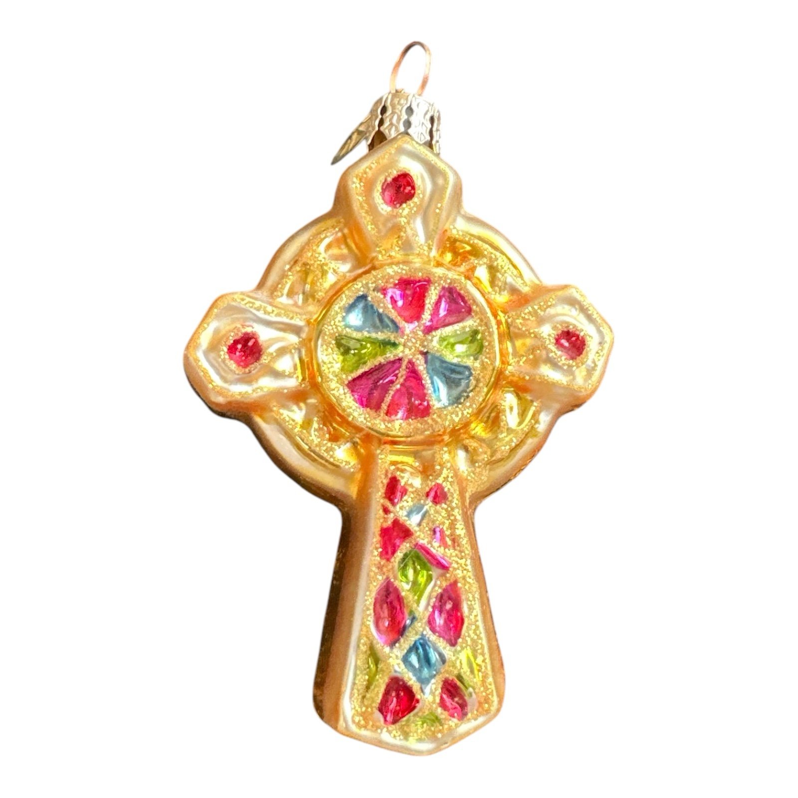Christopher Radko Celtic Cross 3” Ornament, 01-0212-CB, Celtic Blessings, 2001