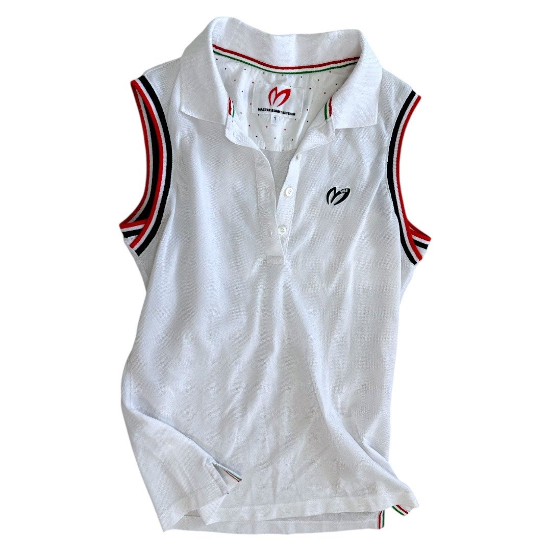 Master Bunny Edition Women’s Sleeveless Collared Golf Performance Shirt Size 1 G