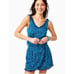 Lilly Pulitzer Electric Blue Leopard Pom Pom Gigi Wrap Short Skort Romper S