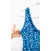 Lilly Pulitzer Electric Blue Leopard Pom Pom Gigi Wrap Short Skort Romper S