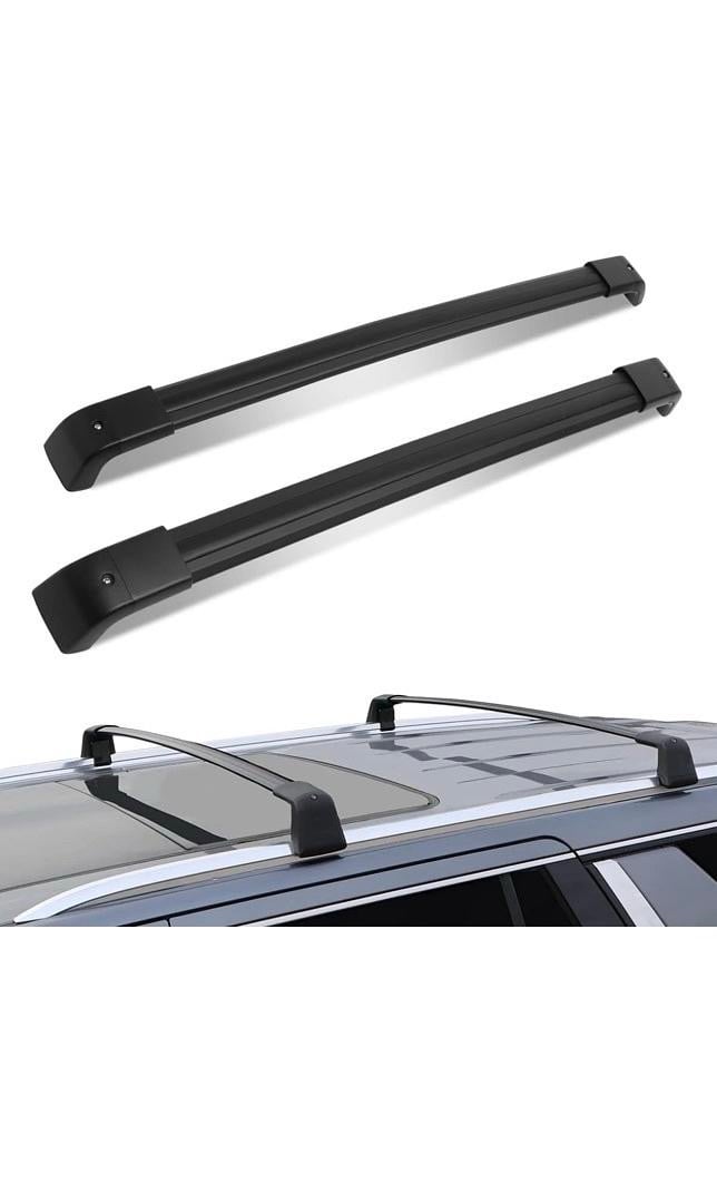 08-16 Nissan X-Trail, Black Pair Aluminum Car Roof Rack Cross Bars Par de barr