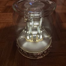 Disney Bath & Body Works Light-Up Castle Cloche 3-Wick Candle Holder