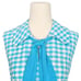 1960s Shift Dress 60s Vintage Mod Sky Blue White Gingham Checkered Small Summer