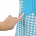 1960s Shift Dress 60s Vintage Mod Sky Blue White Gingham Checkered Small Summer