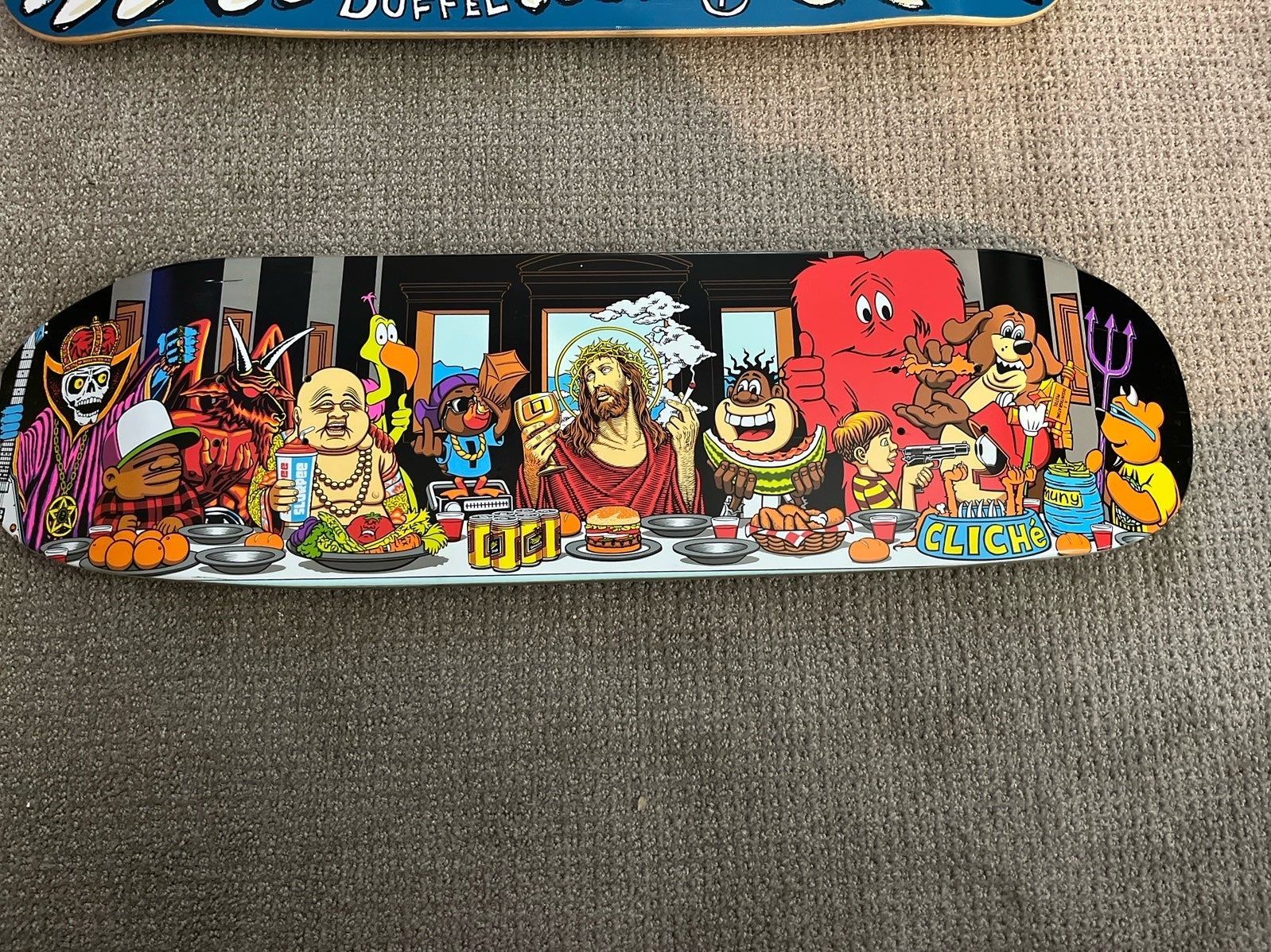 Last supper skateboard deck