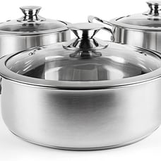 6pcs Stainless Steel Pot Set-8sz6