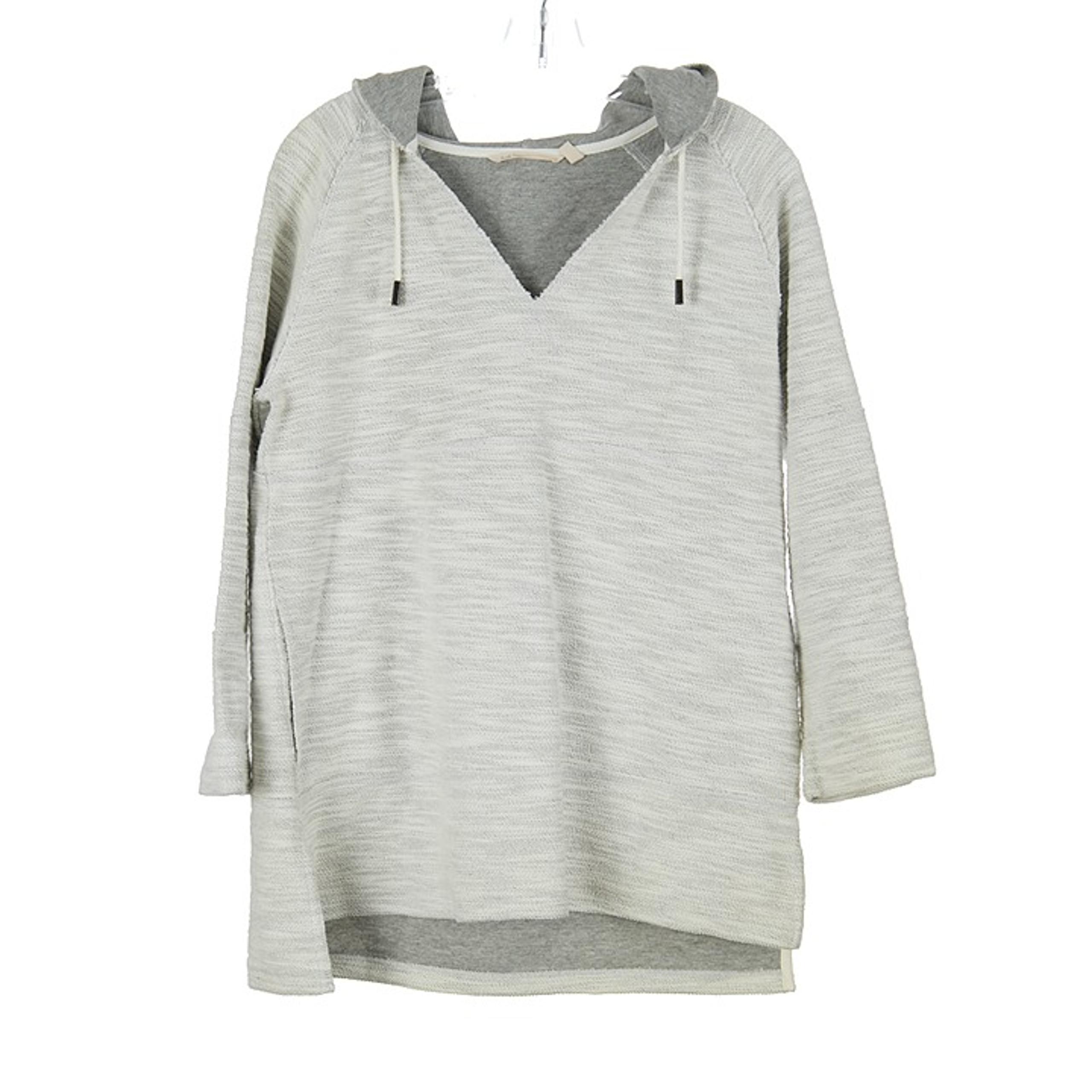 Soft Surroundings Grey Terry Sweatshirt Hoodie Women's Petite Medium