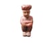 Vintage Asian Crouching Boy Sculpture Solid Wood Home Decor