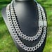 Iced Cuban Link Chain White Gold 15mm